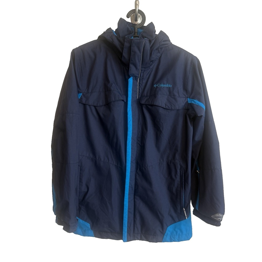 Columbia Sportwear Full Zip Hooded Jacket Sz Large Bugagoo Athletic Performance